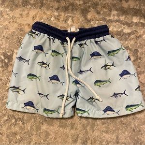 Fish print bathing suit